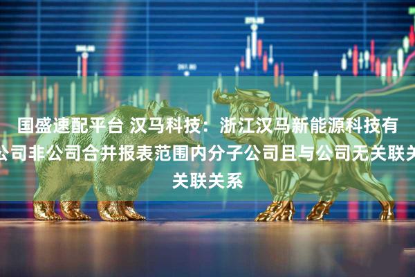 国盛速配平台 汉马科技：浙江汉马新能源科技有限公司非公司合并报表范围内分子公司且与公司无关联关系
