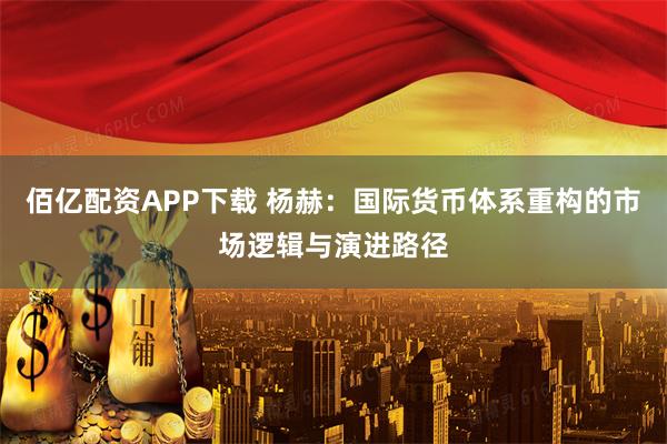 佰亿配资APP下载 杨赫：国际货币体系重构的市场逻辑与演进路径